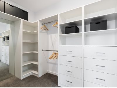 Custom walk-in wardrobe built in Sydney