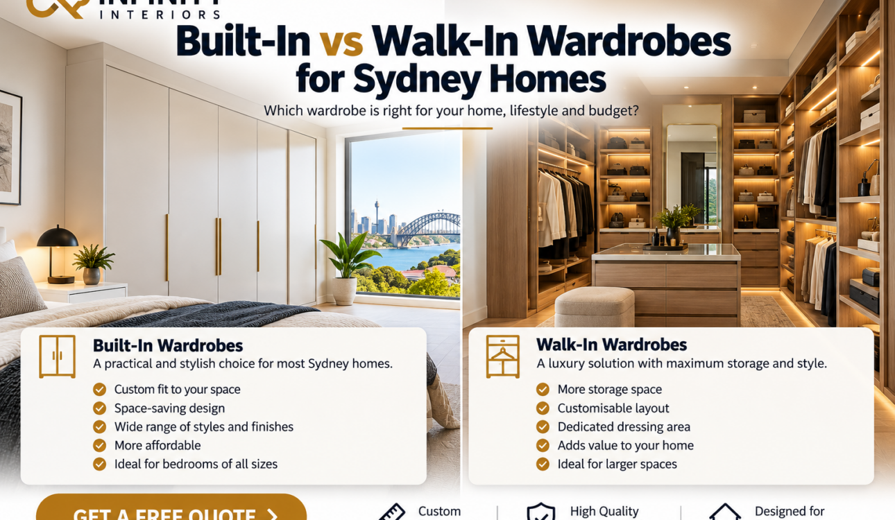 Built-In vs Walk-In Wardrobes for Sydney Homes