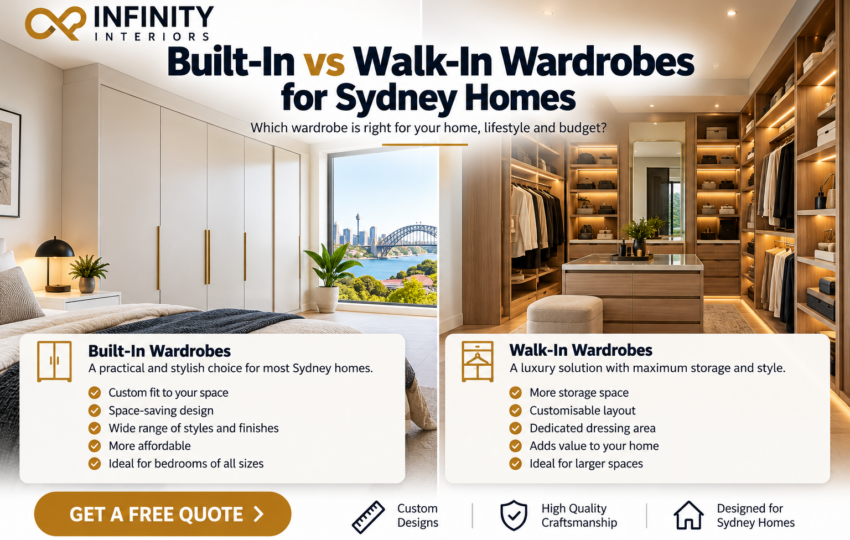 Built-In vs Walk-In Wardrobes for Sydney Homes