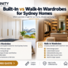 Built-In vs Walk-In Wardrobes for Sydney Homes